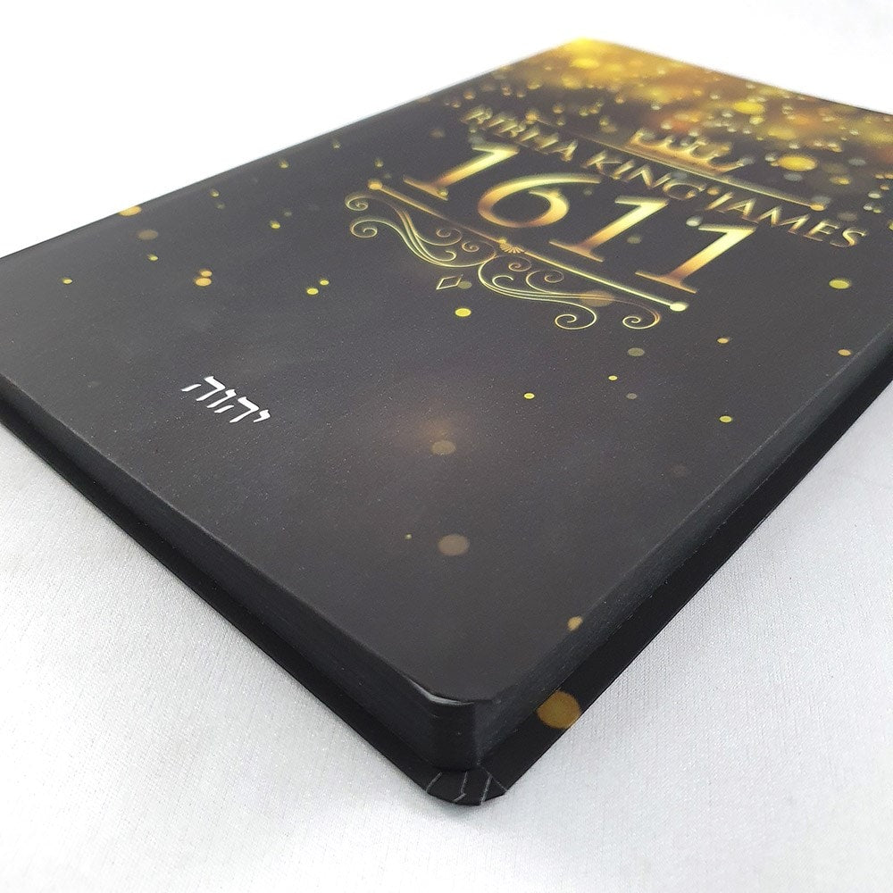 Bíblia King James 1611 Ultra Fina Lettering Bible | Letra Normal | Capa Coroa