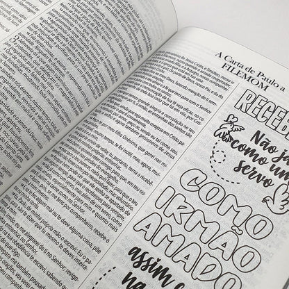 Bíblia King James 1611 Ultra Fina Lettering Bible | Letra Normal | Capa Hebraico