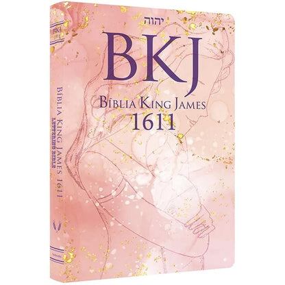 Bíblia King James 1611 Ultra Fina Lettering Bible | Letra Normal | Capa Mãe e Filho