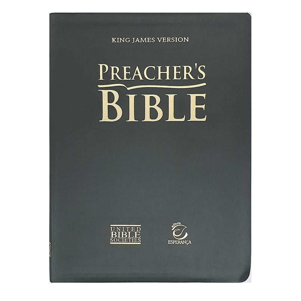 Preachers Bible | Bíblia do Pregador em Inglês | KJV | Capa Luxo Verde