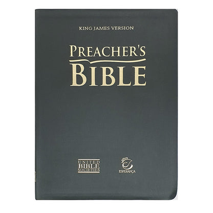 Preachers Bible | Bíblia do Pregador em Inglês | KJV | Capa Luxo Verde