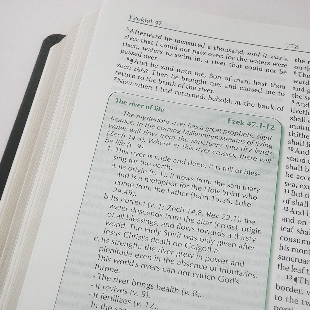 Preachers Bible | Bíblia do Pregador em Inglês | KJV | Capa Luxo Verde