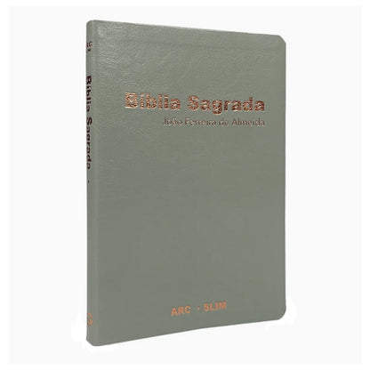 Bíblia Sagrada Slim | ARC | Capa Luxo Especial Cinza