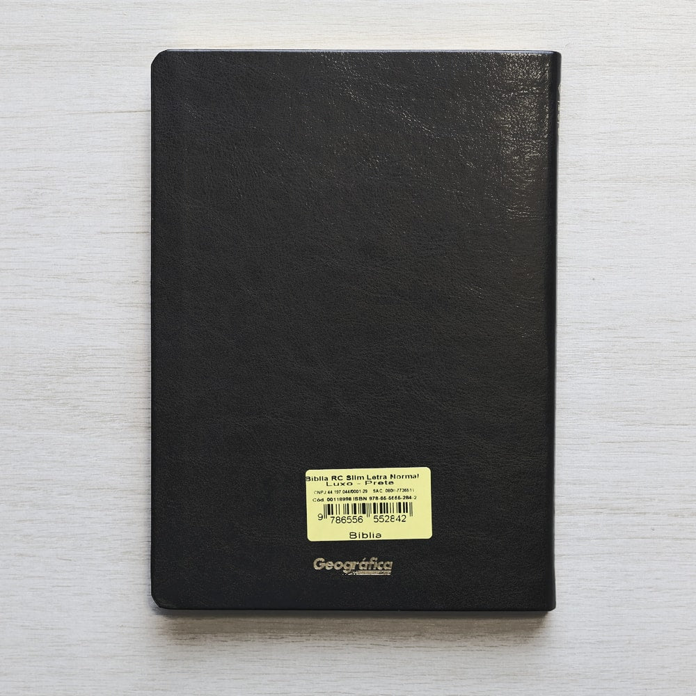 Bíblia Sagrada Slim | ARC | Capa Luxo Preta