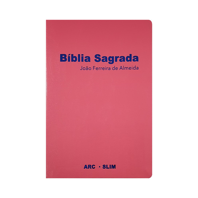 Bíblia Sagrada Slim | ARC | Capa Luxo Rosa
