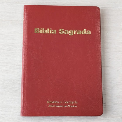 Bíblia Sagrada Slim | ARC | Capa Luxo Vinho