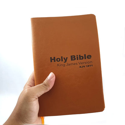 Holy Bible King James 1611 | Inglês | KJV | Capa Luxo Laranja