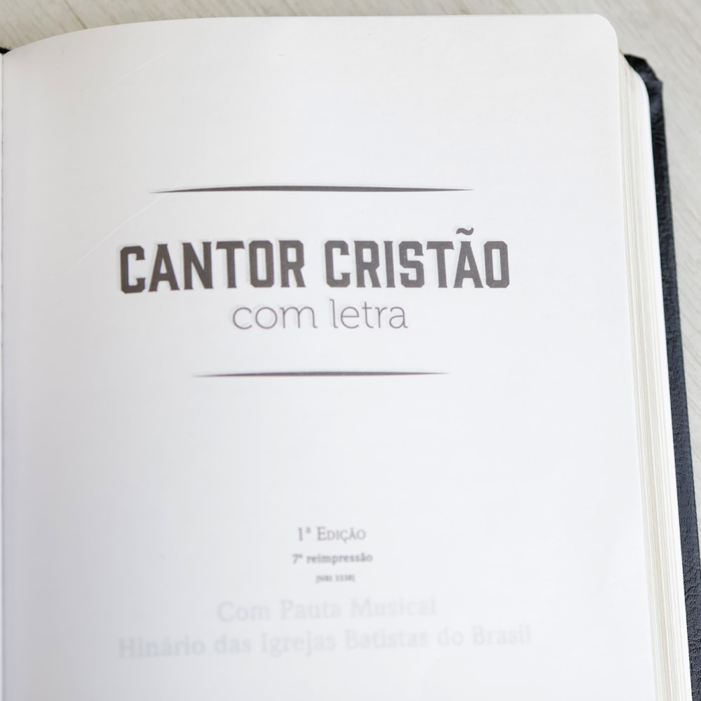 Hinário Cantor Cristão Com Letra | Grande | Capa Luxo