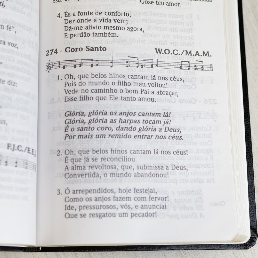 Hinário Cantor Cristão Com Letra | Grande | Capa Luxo