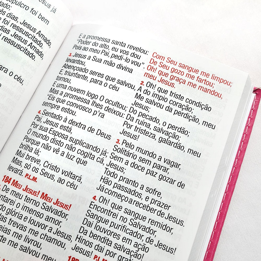 Harpa Celestial 774 | Letra Super Legível | Capa Luxo Pink