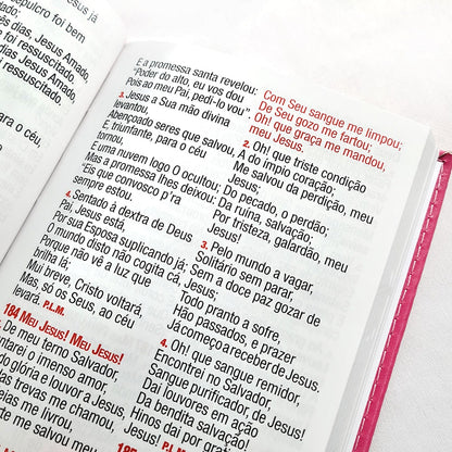 Harpa Celestial 774 | Letra Super Legível | Capa Luxo Pink