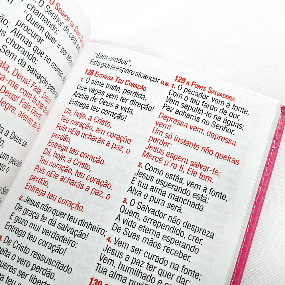 Harpa Celestial 774 | Letra Super Legível | Capa Luxo Pink