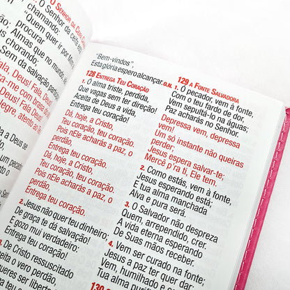 Harpa Celestial 774 | Letra Super Legível | Capa Luxo Pink