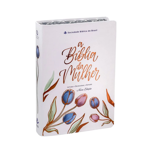A Bíblia da Mulher | Compacta | NAA | Capa Luxo Branca