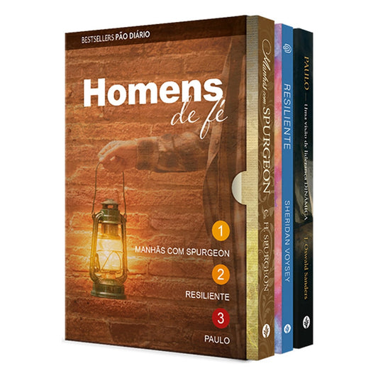 Box Homens de Fé | J Oswald Sanders Sheridan Voysey e Charles H Spurgeon