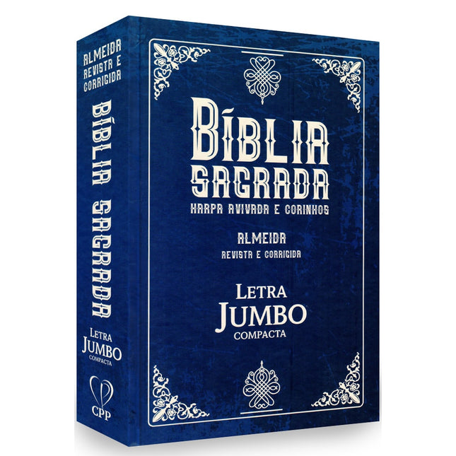 Bíblia Sagrada Letra Jumbo | ARC | Capa Dura Clássica Azul