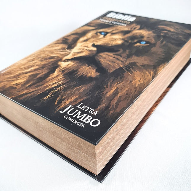 Bíblia Sagrada Letra Jumbo | ARC | Capa Dura Leão Vetor