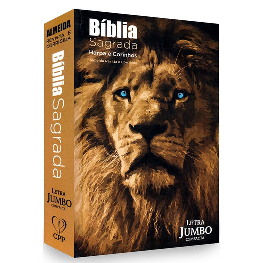 Bíblia Sagrada Letra Jumbo | ARC | Capa Dura Leão Vetor