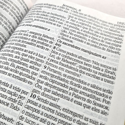 Bíblia Sagrada | NVI | Letra Jumbo | Cover book Luxo Azul