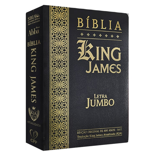 Bíblia King James Atualizada | KJA | Letra Jumbo | Capa Cover Book Preta