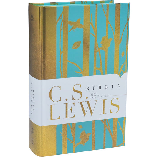 Bíblia C S Lewis | NVI | Leitura Perfeita | Capa Dura Azul e Dourado