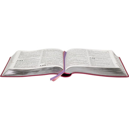Bíblia Sagrada | Letra Extragigante | ARC | Capa Luxo Flor Pink
