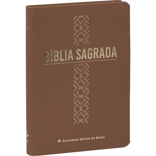 Bíblia Sagrada | Letra normal | NAA | Capa Luxo Caramelo