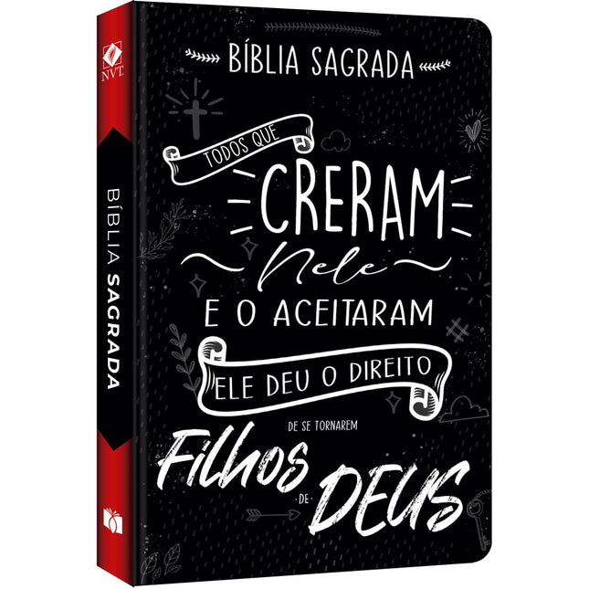 Bíblia Sagrada Lettering | NVT | Letra Normal |Flexível Soft Touch