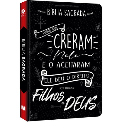 Bíblia Sagrada Lettering | NVT | Letra Normal |Flexível Soft Touch