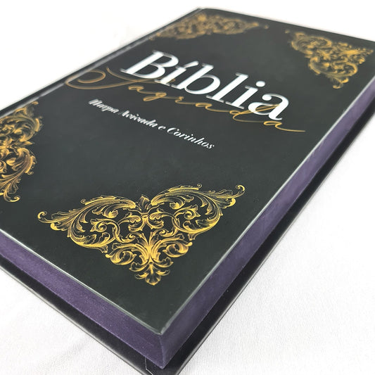 Bíblia Sagrada com Harpa Avivada e Corinhos Arabesco| ARC | Letra Gigante | Capa Dura