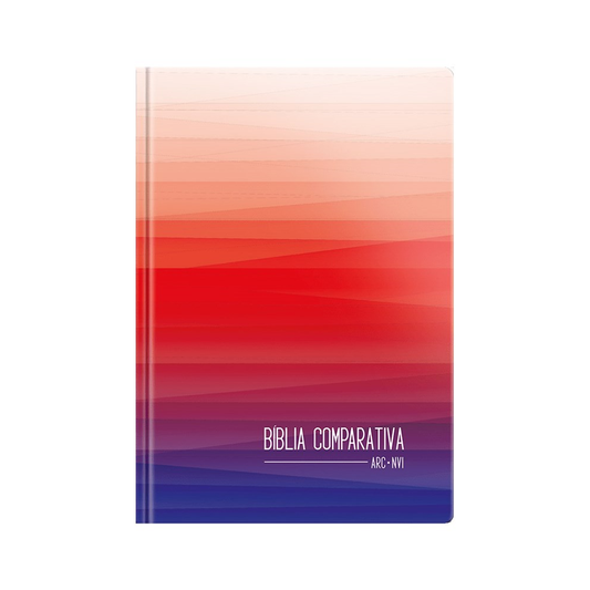 Bíblia Sagrada Edição Comparativa | ARC e NVI | Letra Média | Capa Dura Degradê
