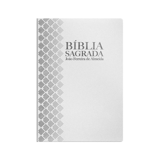 Bíblia Sagrada | ARC | Letra Normal | Capa Luxo Branca