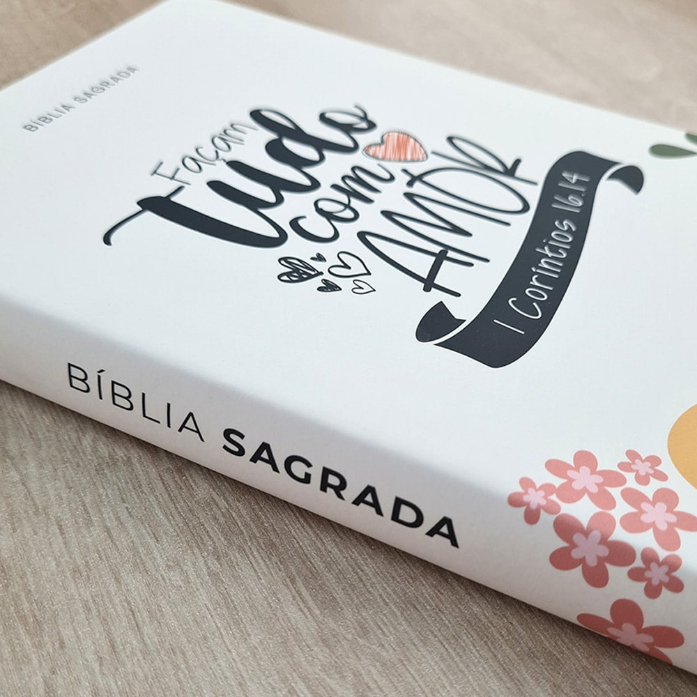 Bíblia Sagrada Façam Tudo Com Amor | NVI | Letra Normal | Flexível Soft Touch