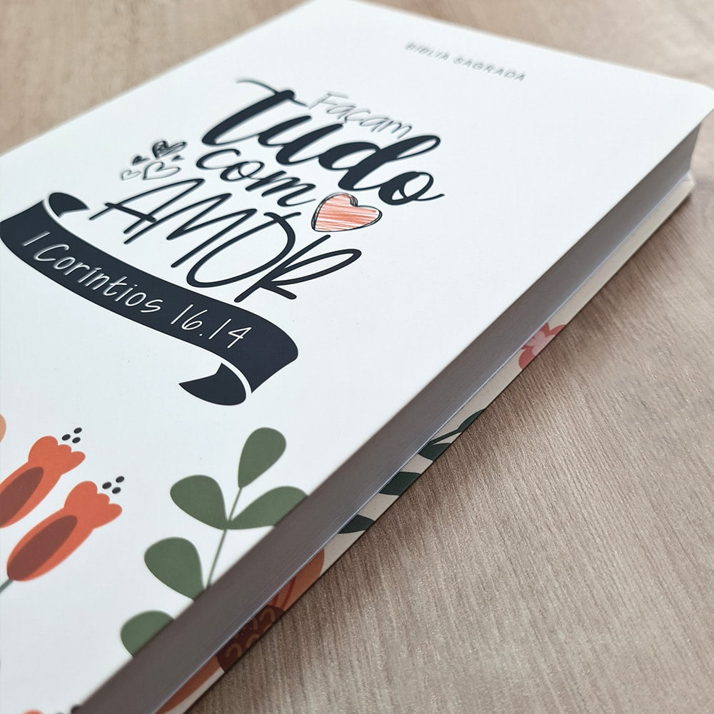 Bíblia Sagrada Façam Tudo Com Amor | NVI | Letra Normal | Flexível Soft Touch