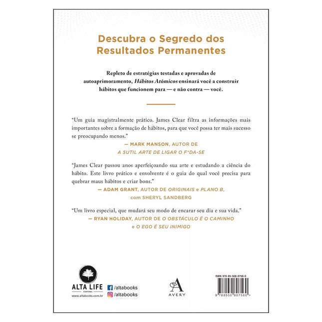 Hábitos Atômicos | James Clear