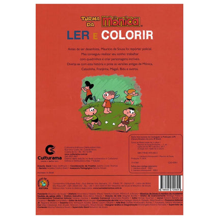 Turma da Mônica | Ler e Colorir | Brochura Vermelho