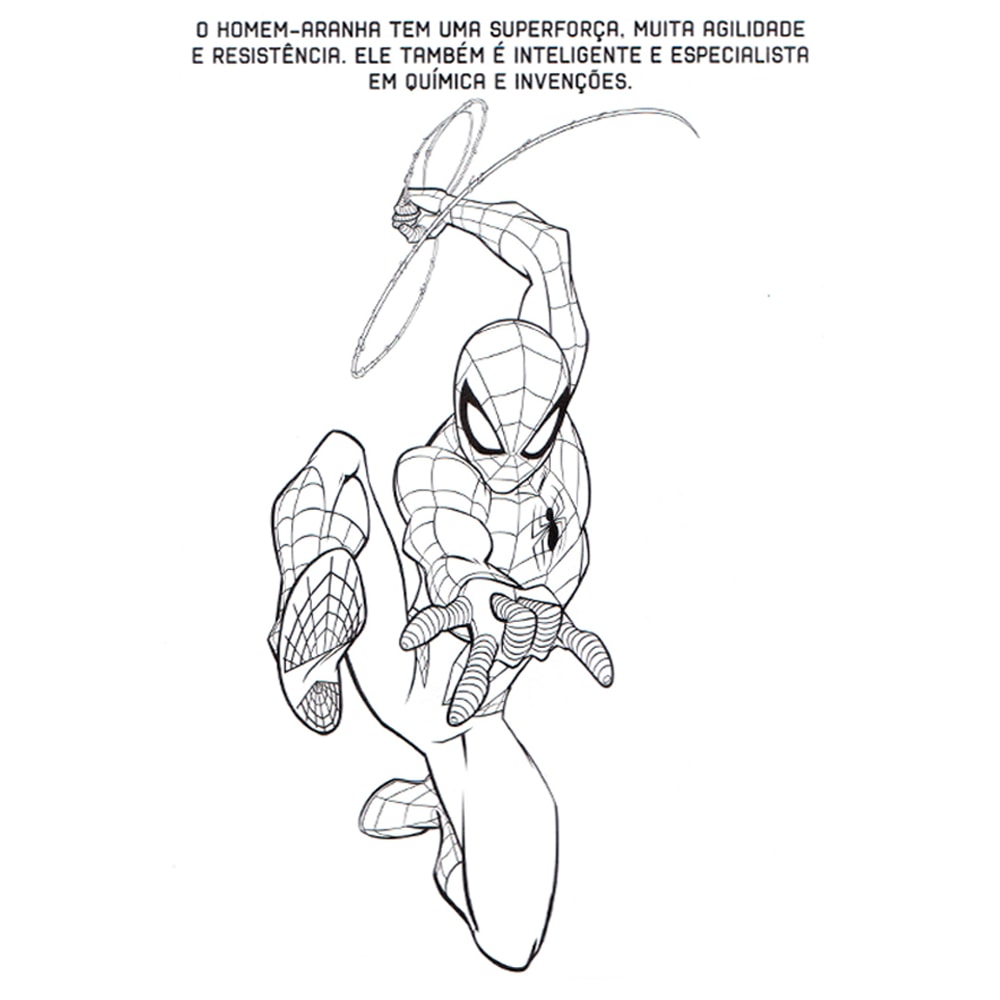 Homem-Aranha | Ler e Colorir | Marvel