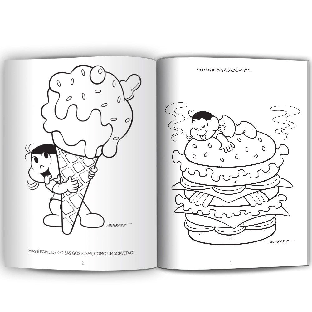 Magali | Turma da Mônica  | Ler e Colorir Médio