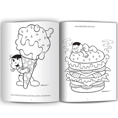 Magali | Turma da Mônica  | Ler e Colorir Médio