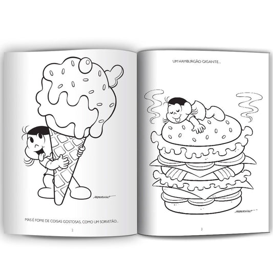 Magali | Turma da Mônica  | Ler e Colorir Médio