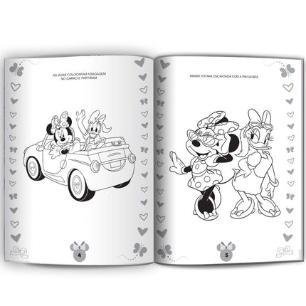 Minnie | Ler e Colorir Médio