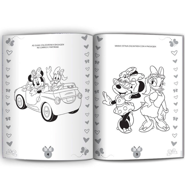 Minnie | Ler e Colorir Médio