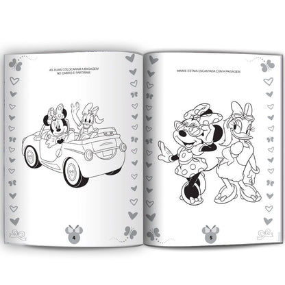 Minnie | Ler e Colorir Médio
