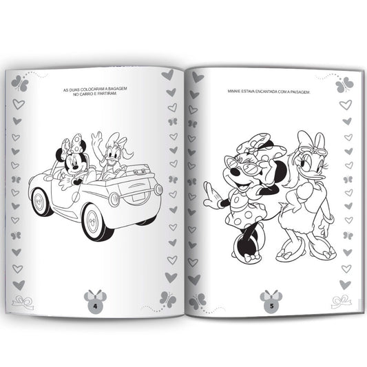 Minnie | Ler e Colorir Médio