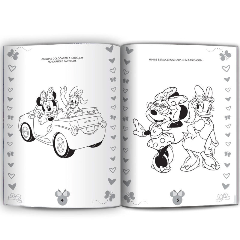 Minnie | Ler e Colorir Médio