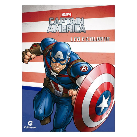 Capitão América | Ler e Colorir