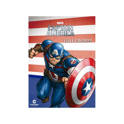 Capitão América | Ler e Colorir