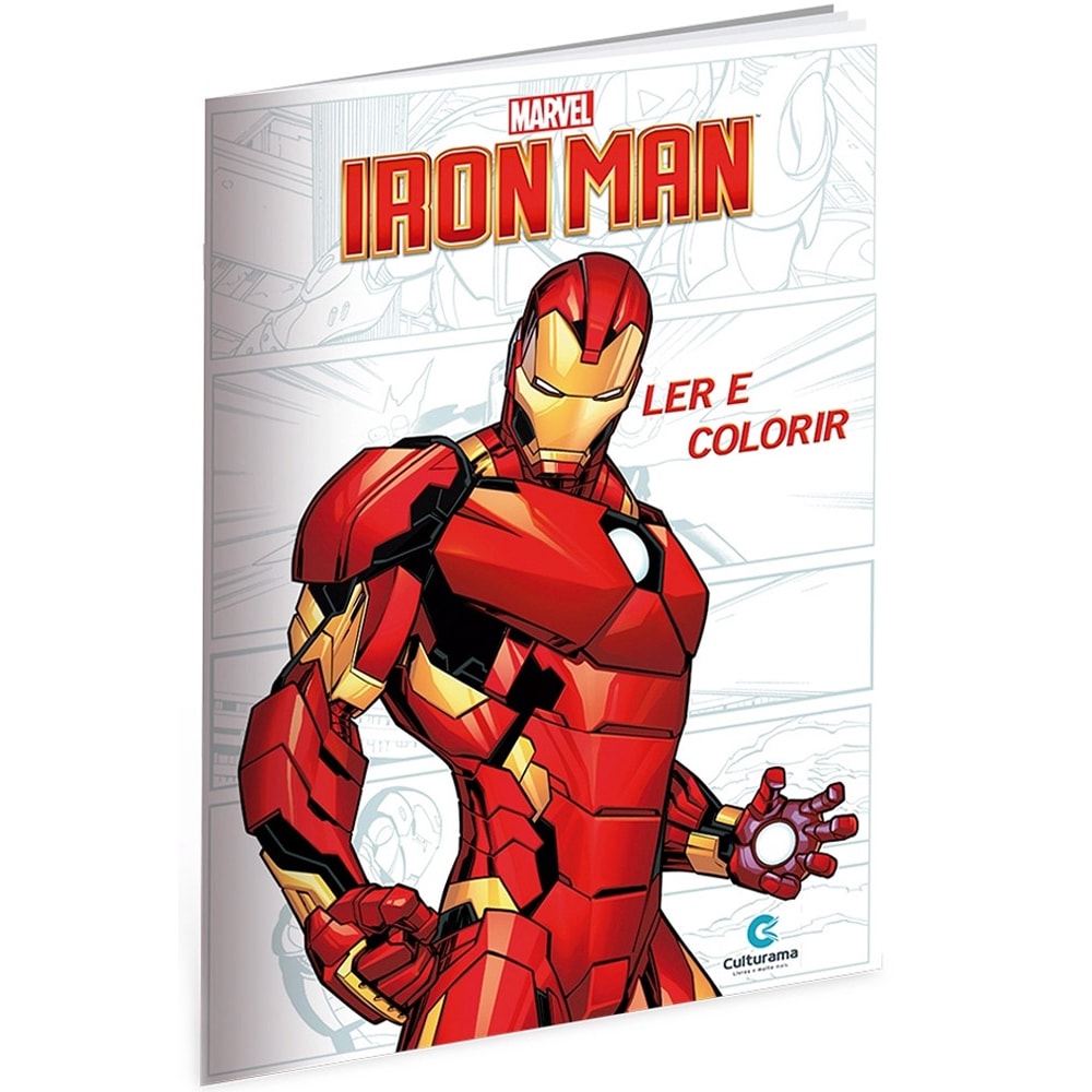 Homem de Ferro | Ler e Colorir Médio