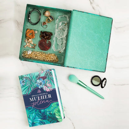 Bíblia De Estudo Da Mulher Plena | NVI | Capa Luxo Tropicalis Tiffany