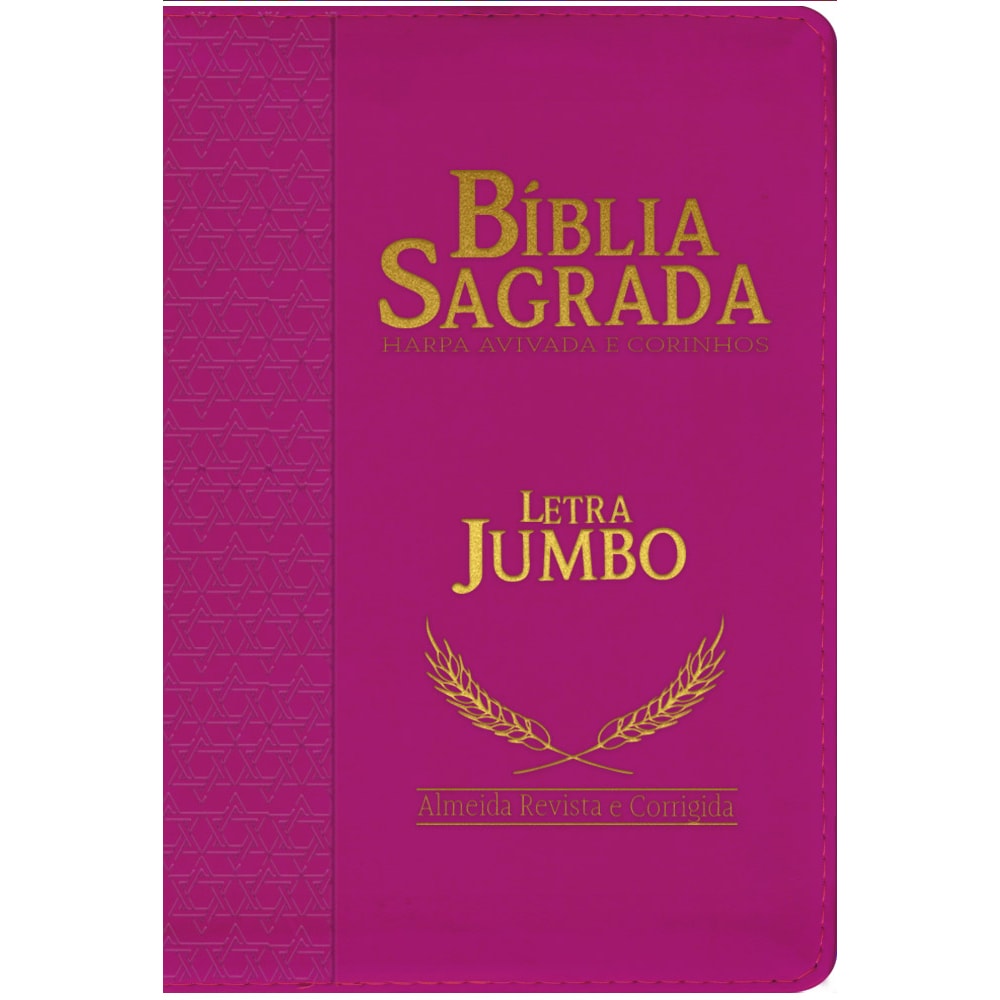 Bíblia Sagrada Compacta | ARC | Letra Jumbo | Luxo Pink c/ Índice